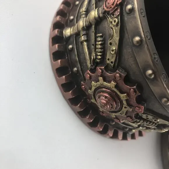 Decorative Bronze Finish Steampunk Octopus Trinket Box Kraken Norse Sea Monster - Picture 6 of 9